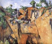 Paul Cezanne, landscape rocks